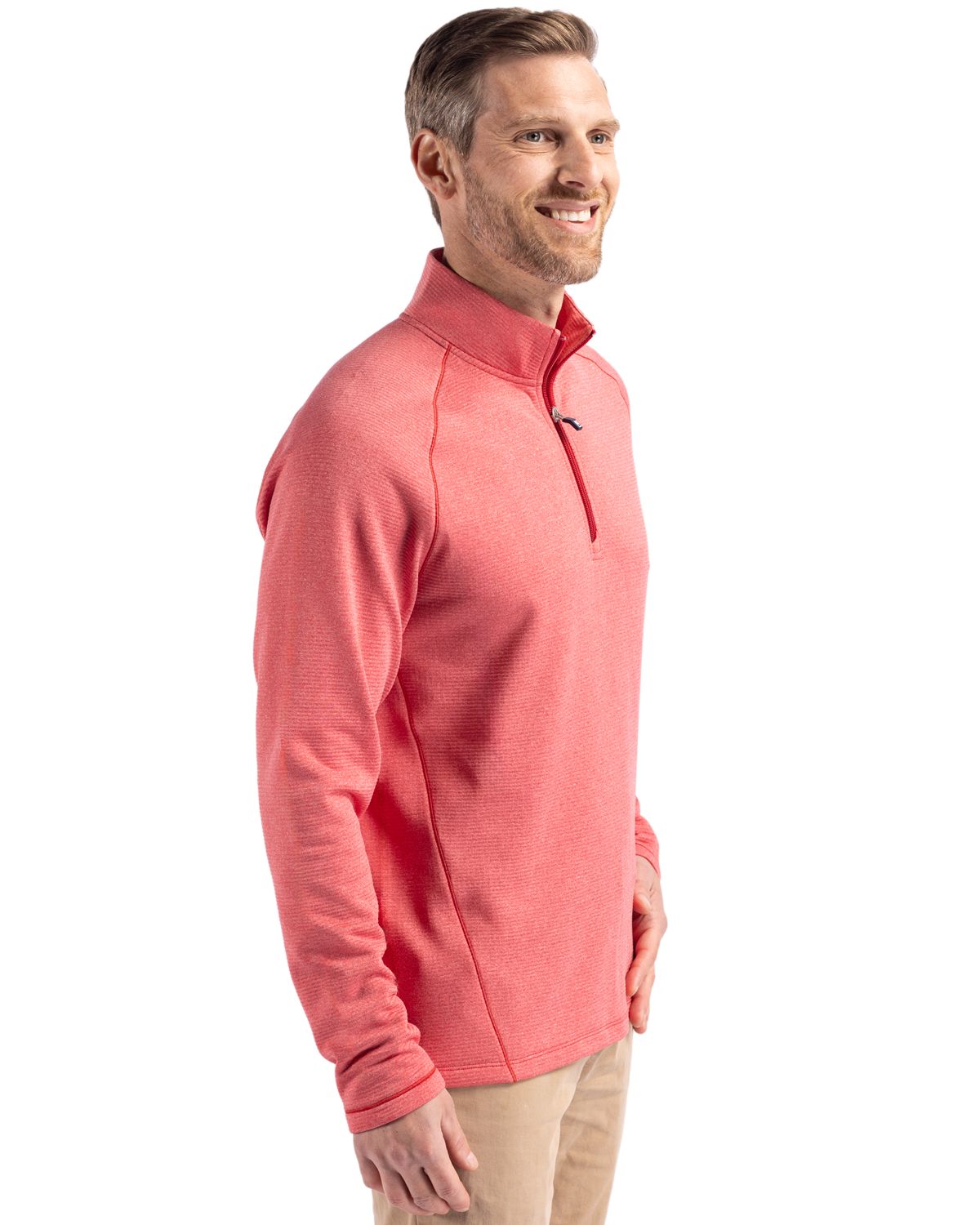 Cutter & Buck Men's Peshastin Recycled GridFleece Half Zip Pullover-8