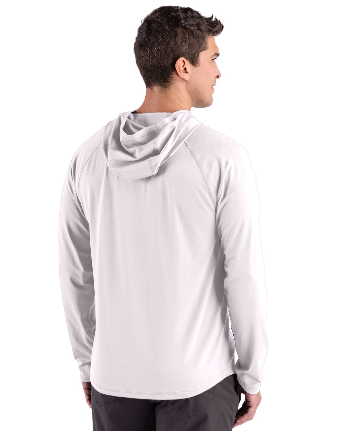 Cutter & Buck Men's Prospect Recycled Featherlight Stretch Hooded Pullover-2