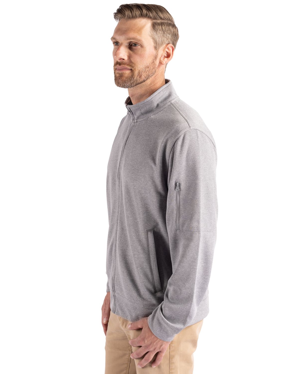 Clique Men's Lift Solution-dyed Performance Full Zip Sweatshirt-3
