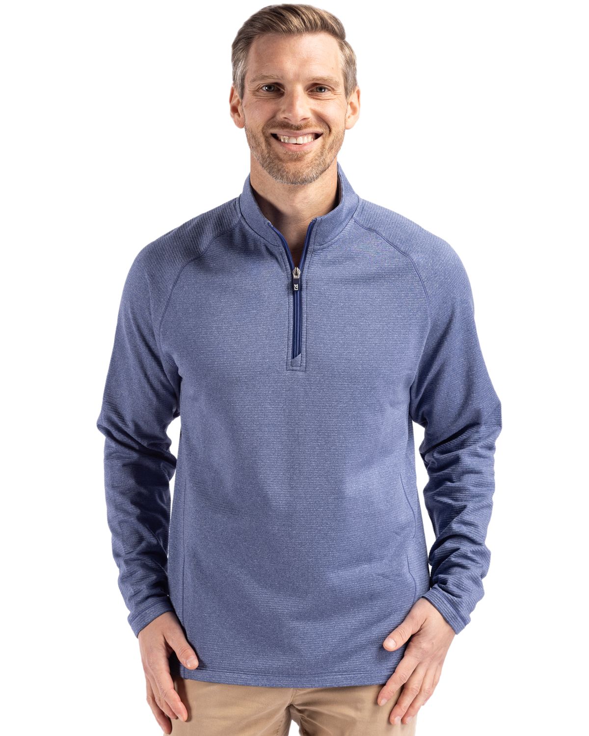 Cutter & Buck Men's Peshastin Recycled GridFleece Half Zip Pullover-6