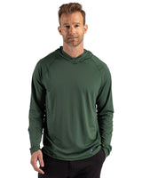 Cutter & Buck Men's Prospect Recycled Featherlight Stretch Hooded Pullover-1
