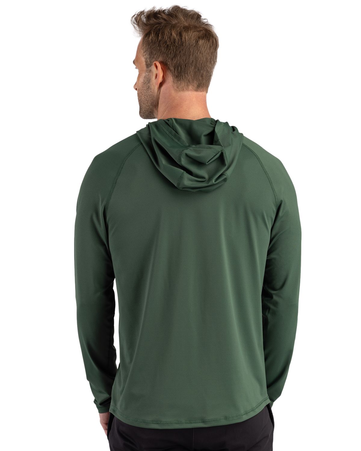 Cutter & Buck Men's Prospect Recycled Featherlight Stretch Hooded Pullover-2