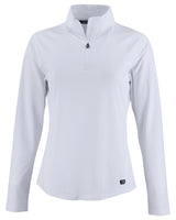 Cutter & Buck Women's Prospect Recycled Featherlight Stretch Quarter Zip-1