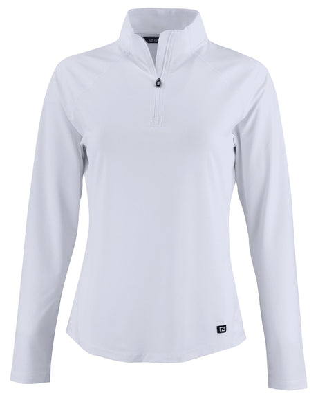 Cutter & Buck Women's Prospect Recycled Featherlight Stretch Quarter Zip-1