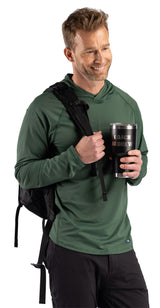 Cutter & Buck Men's Prospect Recycled Featherlight Stretch Hooded Pullover-8