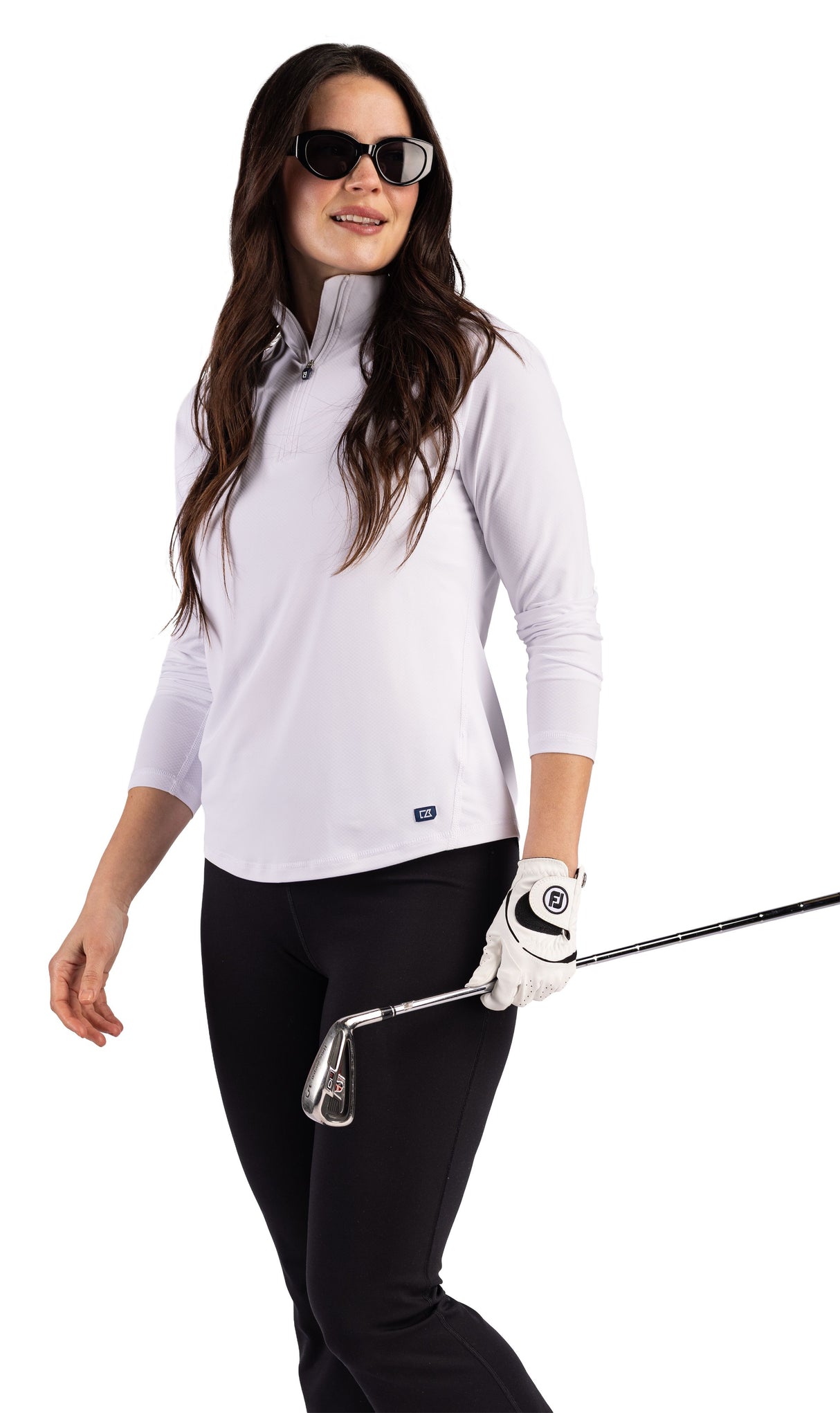 Cutter & Buck Women's Prospect Recycled Featherlight Stretch Quarter Zip-8