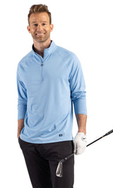 Cutter & Buck Men's Prospect Recycled Featherlight Stretch Quarter Zip-7