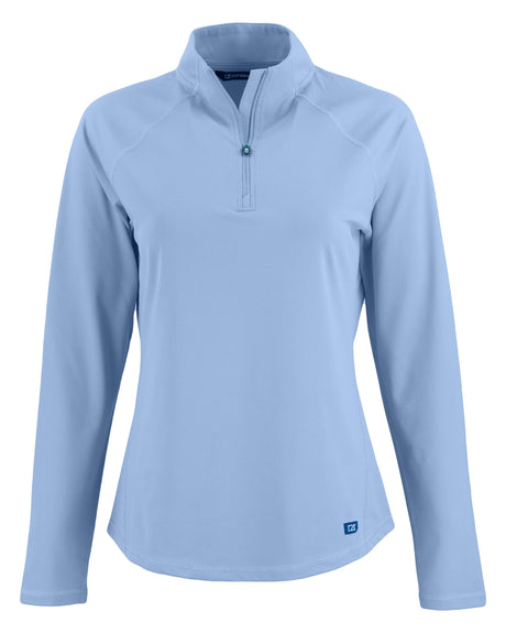 Cutter & Buck Women's Prospect Recycled Featherlight Stretch Quarter Zip-1