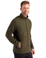 Cutter & Buck Men's Hunts Point Recycled Fleece Hybrid Full Zip Jacket-3