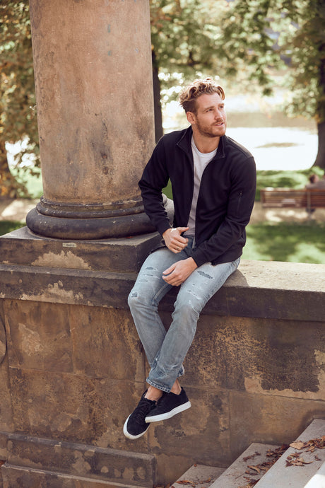 Clique Men's Lift Solution-dyed Performance Full Zip Sweatshirt-1