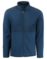 Cutter & Buck Men's Hunts Point Recycled Fleece Hybrid Full Zip Jacket-6
