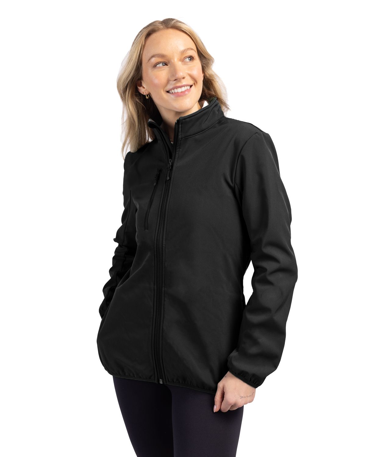 Clique Women's Trail Recycled Stretch Softshell Full Zip Jacket-1