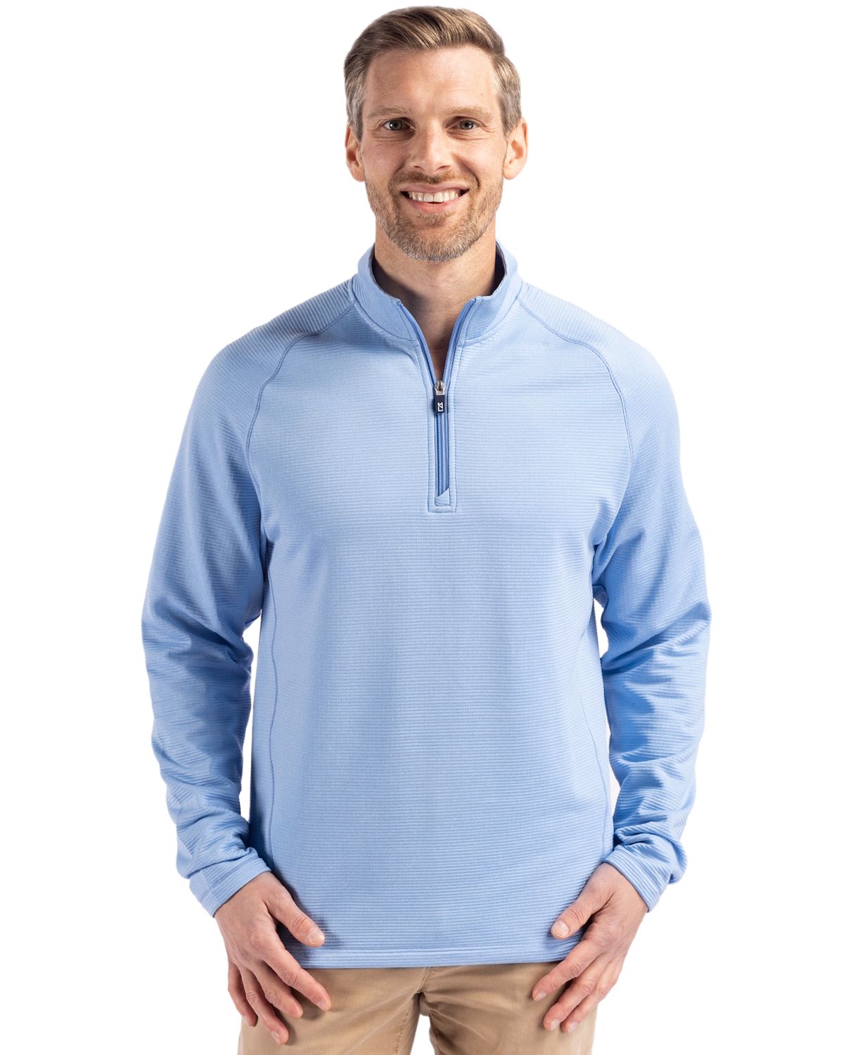 Cutter & Buck Men's Peshastin Recycled GridFleece Half Zip Pullover-7