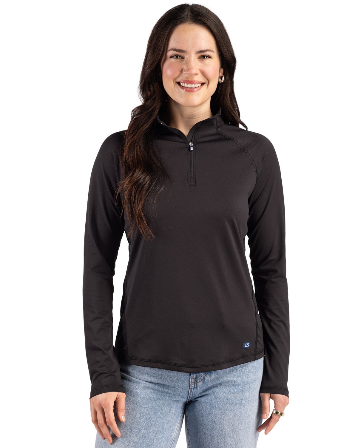 Cutter & Buck Women's Prospect Recycled Featherlight Stretch Quarter Zip-6