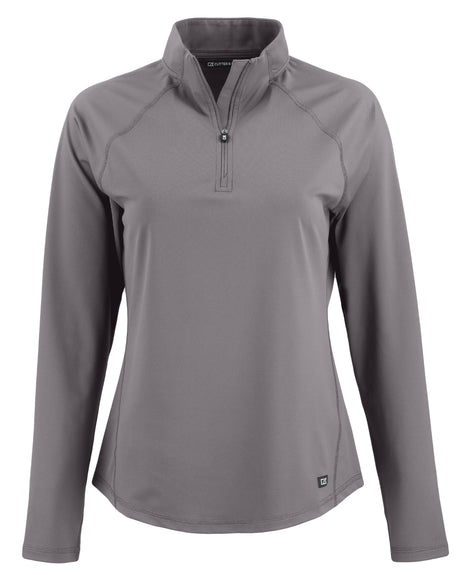 Cutter & Buck Women's Prospect Recycled Featherlight Stretch Quarter Zip-1