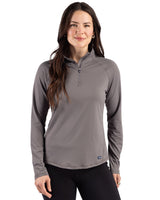 Cutter & Buck Women's Prospect Recycled Featherlight Stretch Quarter Zip-4