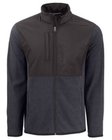 Cutter & Buck Men's Hunts Point Recycled Fleece Hybrid Full Zip Jacket-7
