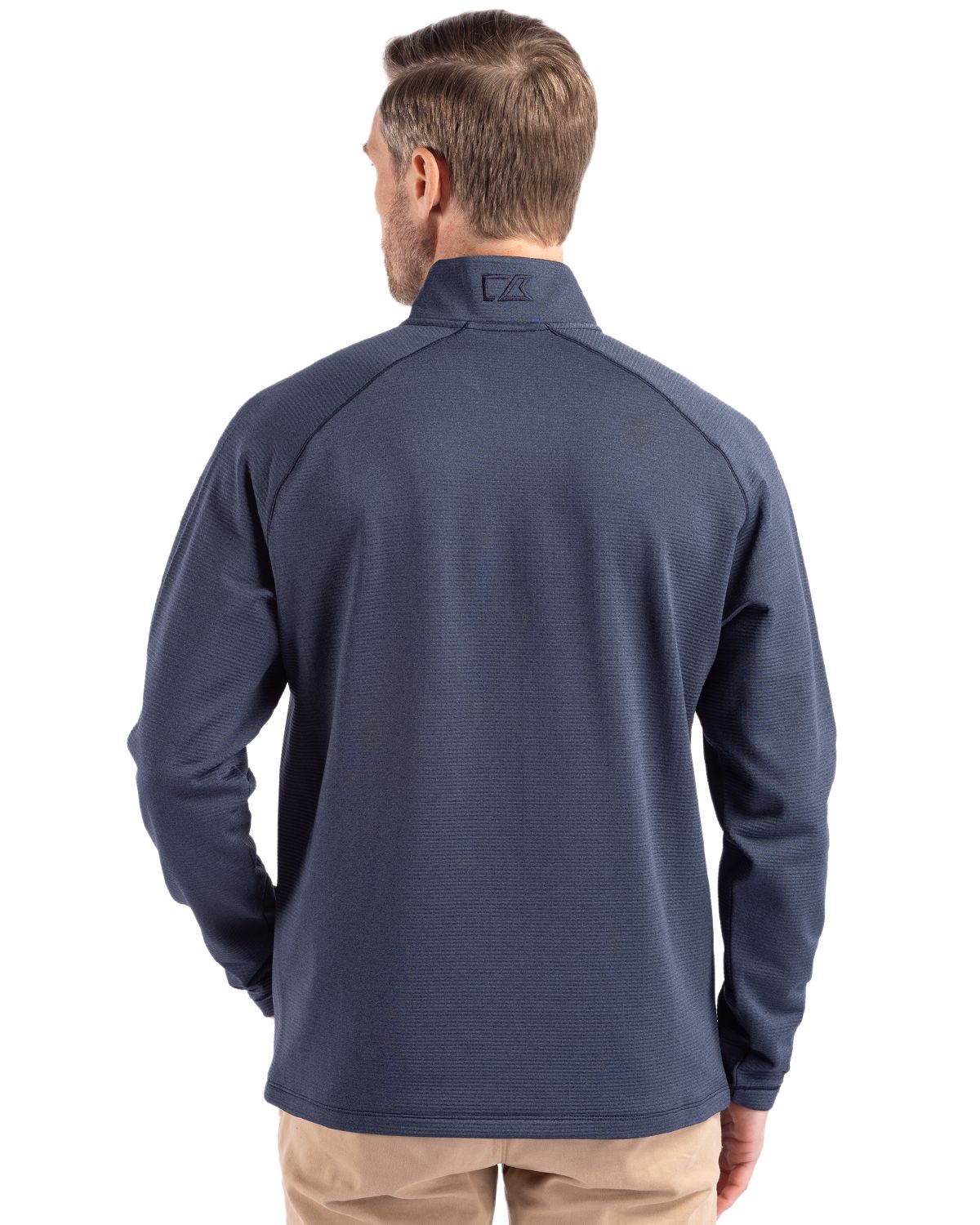 Cutter & Buck Men's Peshastin Recycled GridFleece Half Zip Pullover-2