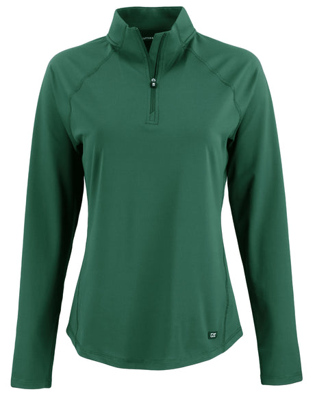 Cutter & Buck Women's Prospect Recycled Featherlight Stretch Quarter Zip-1