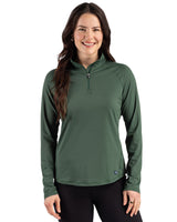 Cutter & Buck Women's Prospect Recycled Featherlight Stretch Quarter Zip-4