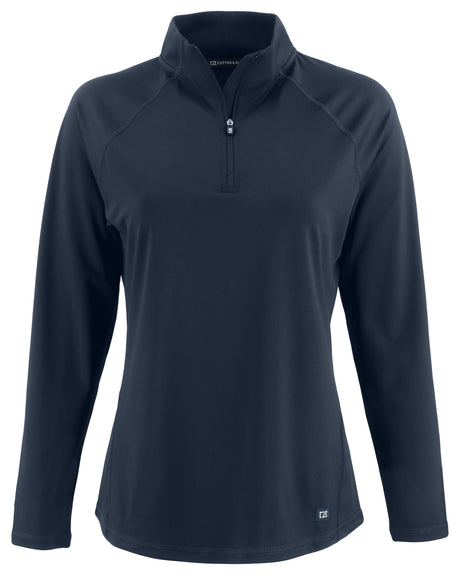 Cutter & Buck Women's Prospect Recycled Featherlight Stretch Quarter Zip-1