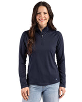 Cutter & Buck Women's Prospect Recycled Featherlight Stretch Quarter Zip-4