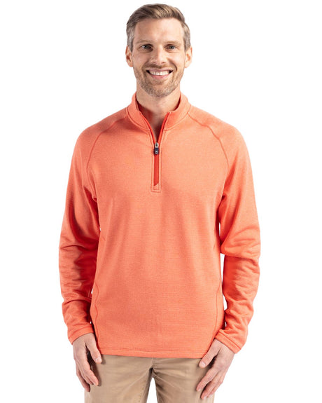 Cutter & Buck Men's Peshastin Recycled GridFleece Half Zip Pullover-1