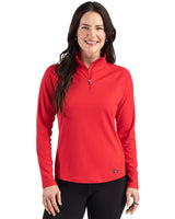 Cutter & Buck Women's Prospect Recycled Featherlight Stretch Quarter Zip-4