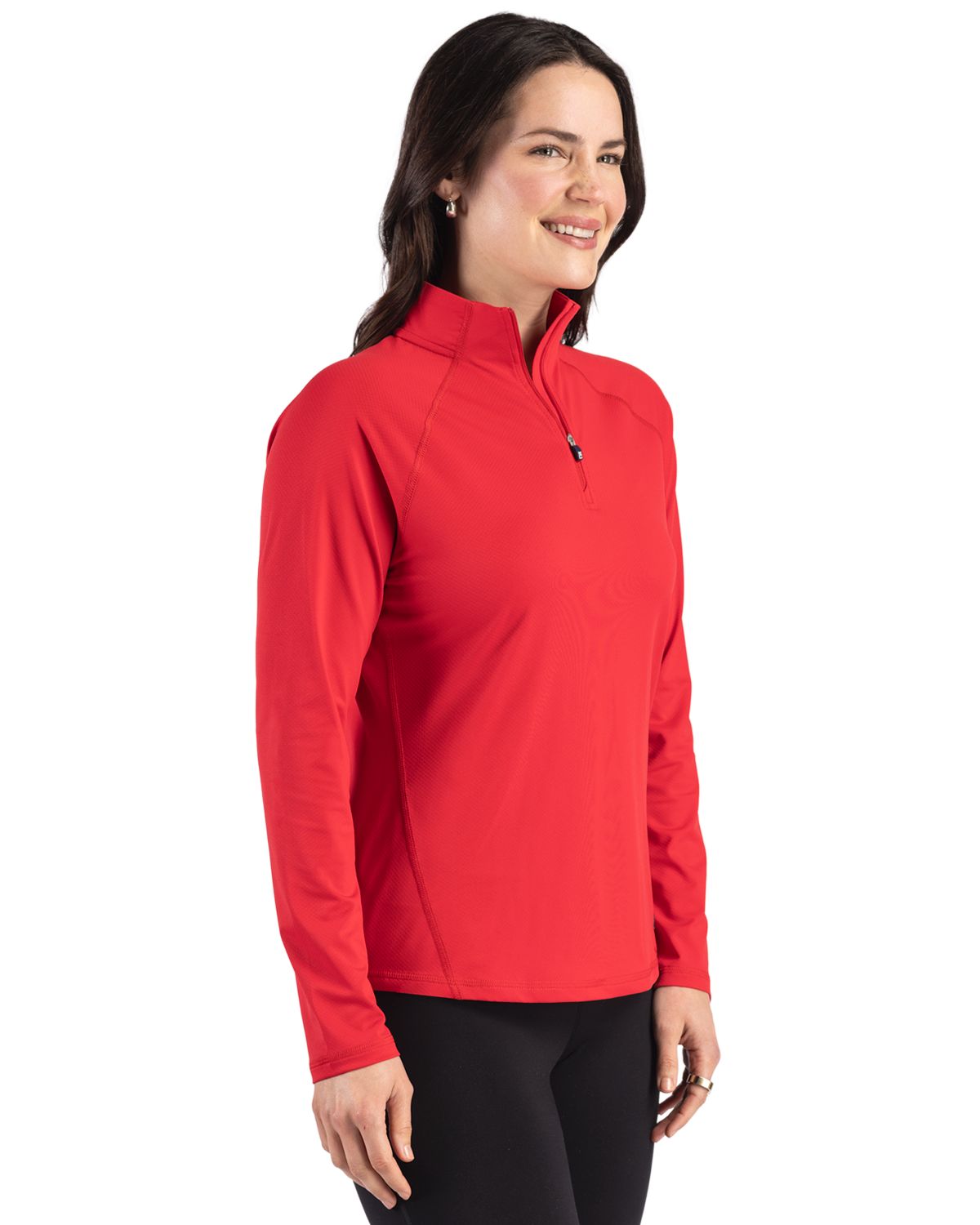 Cutter & Buck Women's Prospect Recycled Featherlight Stretch Quarter Zip-6