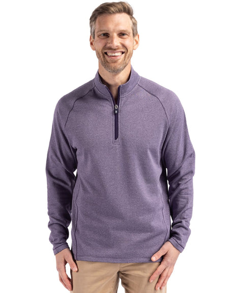 Cutter & Buck Men's Peshastin Recycled GridFleece Half Zip Pullover-1