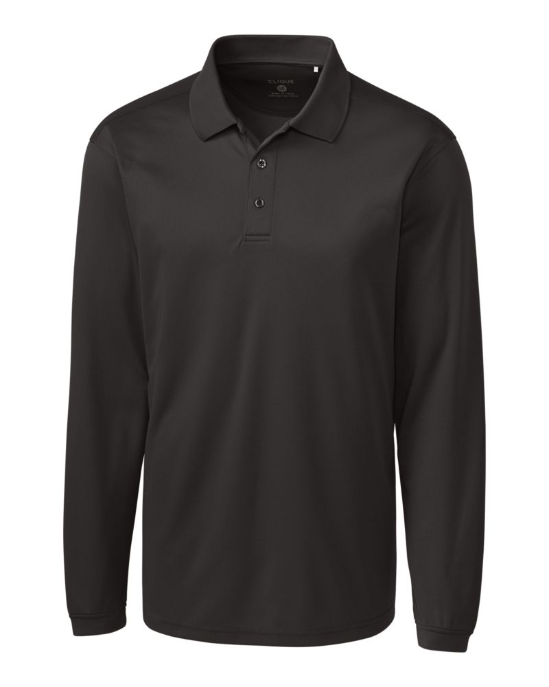 Clique Men's Ice Pique Tech Long Sleeve Polo-2