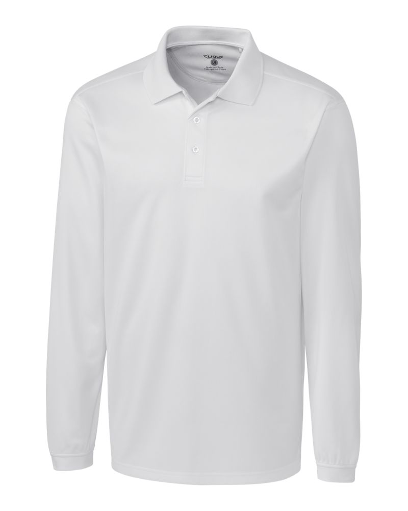 Clique Men's Ice Pique Tech Long Sleeve Polo-2