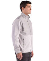 Cutter & Buck Men's Hunts Point Recycled Fleece Hybrid Full Zip Jacket-9