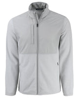 Cutter & Buck Men's Hunts Point Recycled Fleece Hybrid Full Zip Jacket-11