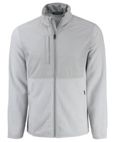 Cutter & Buck Men's Hunts Point Recycled Fleece Hybrid Full Zip Jacket-12