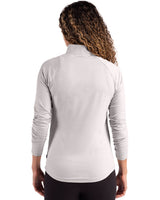 Cutter & Buck Women's Coastline Recycled Double Peached Quarter Zip Pullover-2