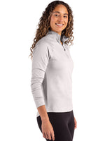Cutter & Buck Women's Coastline Recycled Double Peached Quarter Zip Pullover-3
