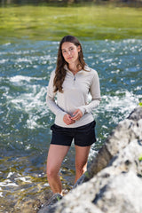 Cutter & Buck Women's Coastline Recycled Double Peached Quarter Zip Pullover-9