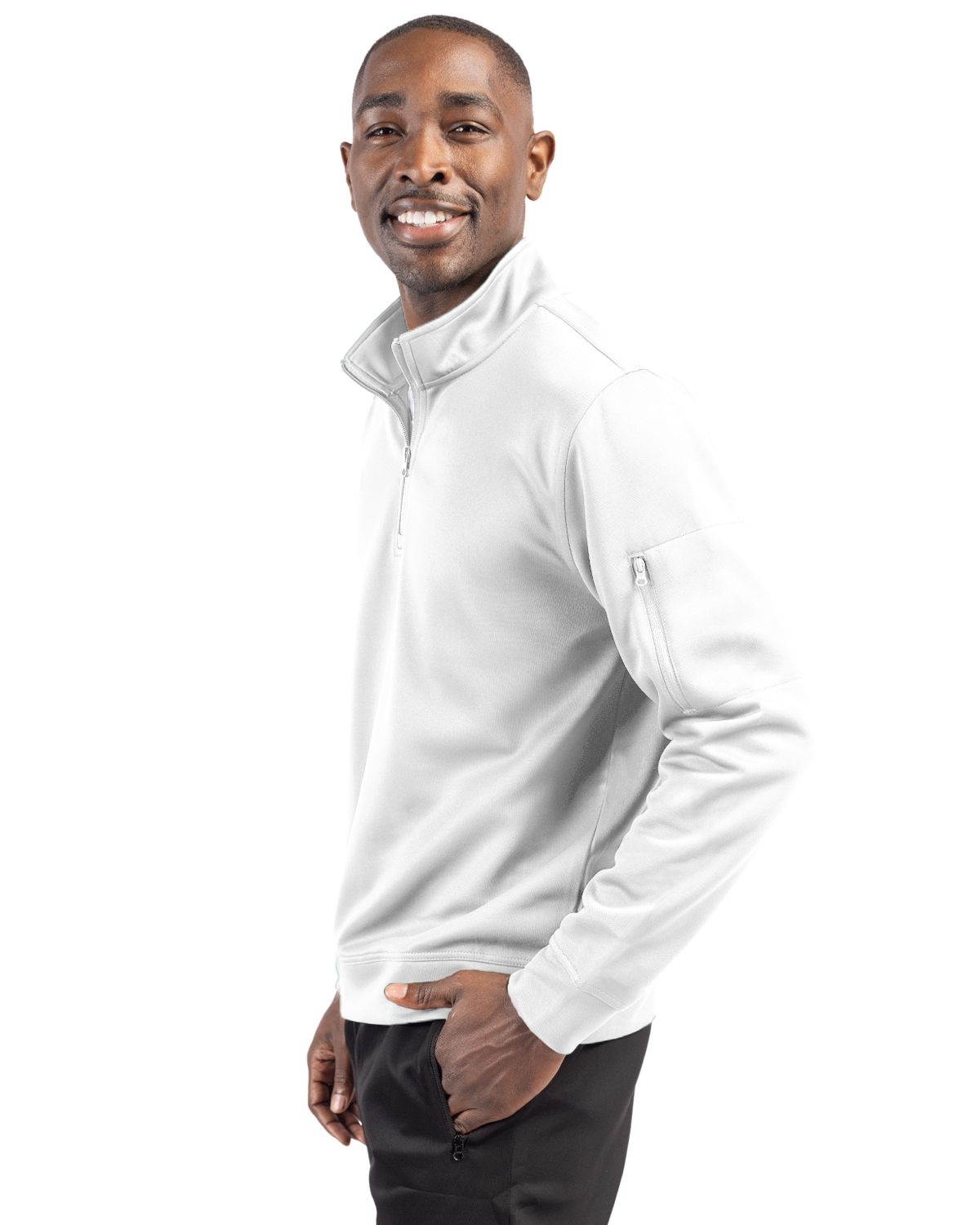 Clique Men's Lift Solution-dyed Performance Half Zip Sweatshirt-8