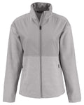 Cutter & Buck Women's Hunts Point Recycled Fleece Hybrid Full Zip Jacket-1