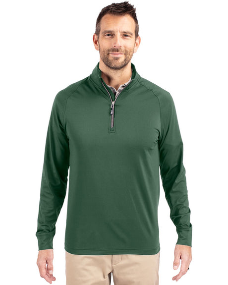 Cutter & Buck Men's Adapt Recycled Soft Knit Stretch Quarter Zip Pullover-1