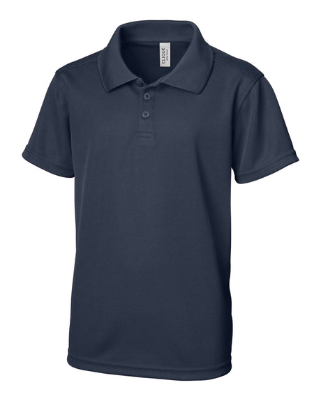 Clique Youth Spin Solution-dyed Performance Pique Polo-1