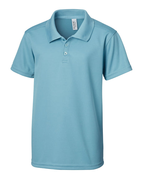 Clique Youth Spin Solution-dyed Performance Pique Polo-1