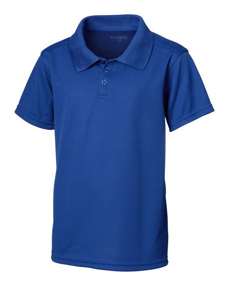 Clique Youth Spin Solution-dyed Performance Pique Polo-1