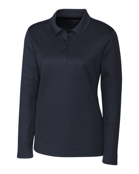 Clique Women's Spin Solution-dyed Performance Pique Long Sleeve Polo-1