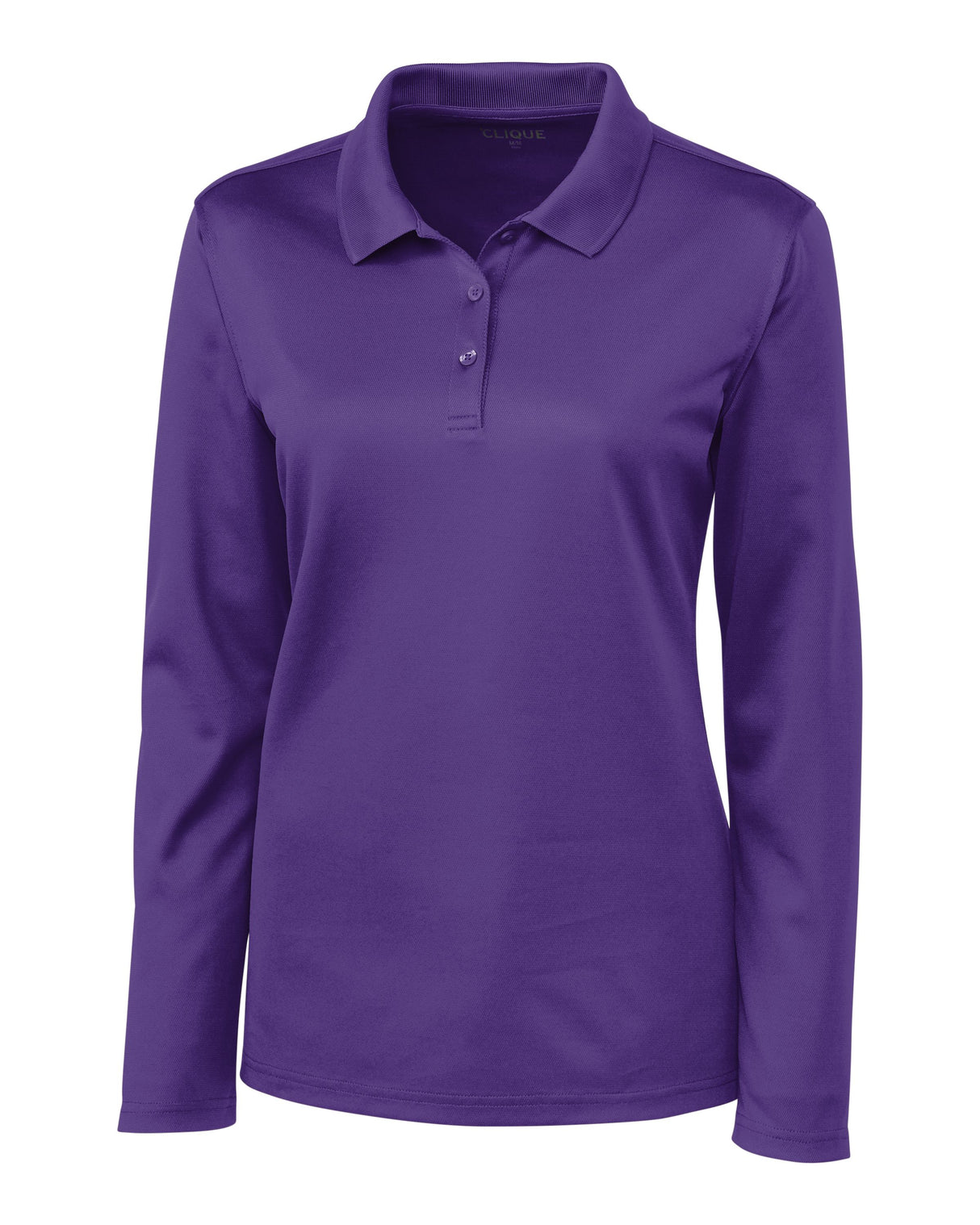 Clique Women's Spin Solution-dyed Performance Pique Long Sleeve Polo-1