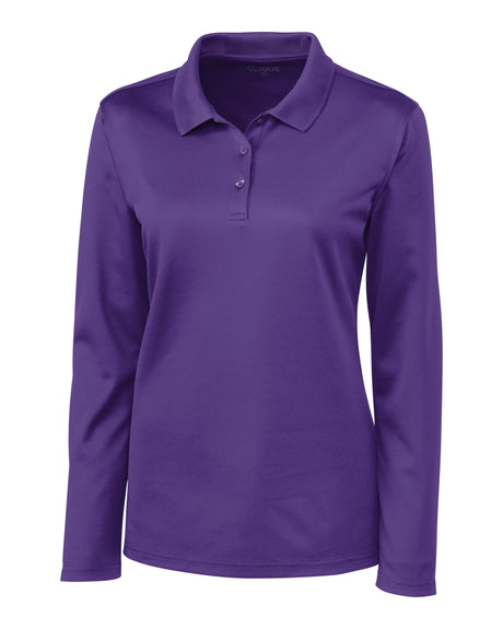 Clique Women's Spin Solution-dyed Performance Pique Long Sleeve Polo-1