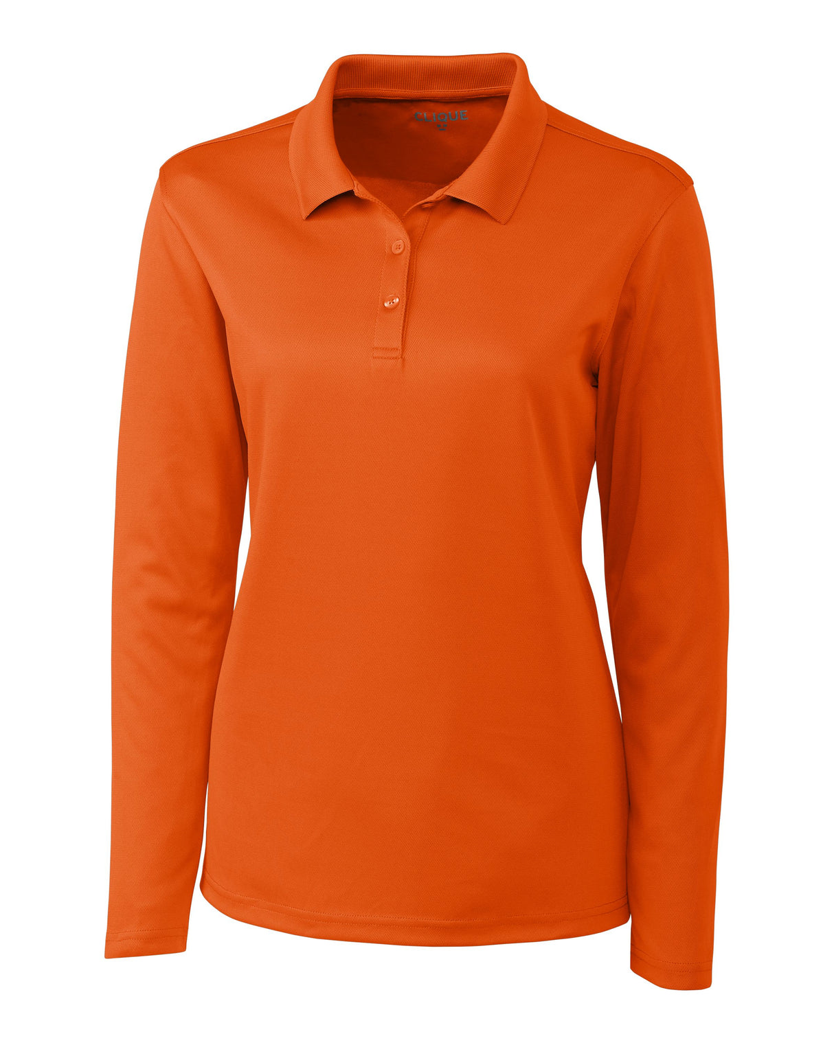 Clique Women's Spin Solution-dyed Performance Pique Long Sleeve Polo-1