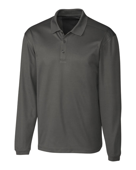Clique Men's Spin Solution-dyed Performance Pique Long Sleeve Polo-1