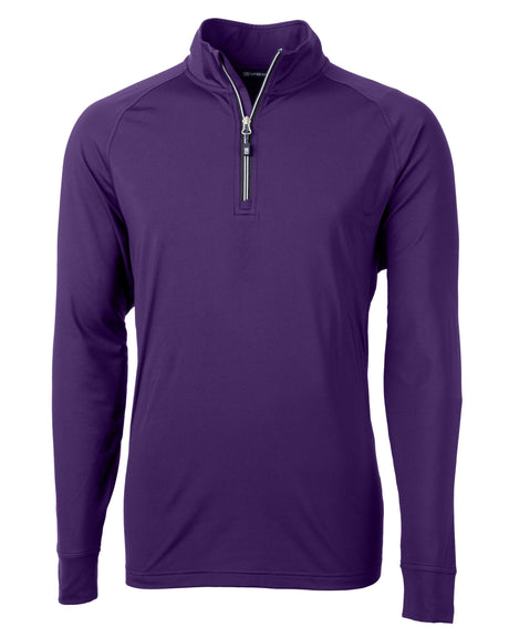 Cutter & Buck Men's Adapt Recycled Soft Knit Stretch Quarter Zip Pullover Mens Apparel Sweatshirts & Fleece